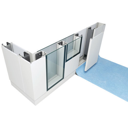 Divisória sala limpa - Bi-Bloc - Clestra - fixa / modular