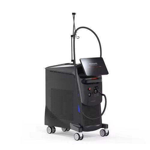 Aparelho de depilação a laser - GoldenLaser - Nd:YAG / Alexandrite / com carrinho