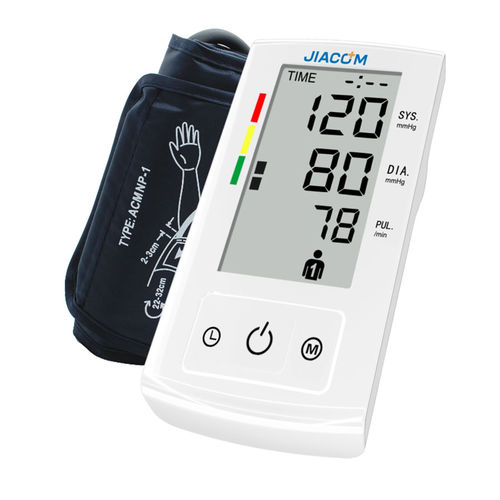 Medidor digital de pressão arterial automático - BP365A - SHENZHEN JIACOM TECHNOLOGY CO. LTD - com braçadeira para adulto