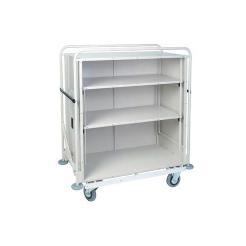 Carrinho para roupa limpa - Sevmo-ex - médico-hospitalar / de transporte / com 3 prateleiras