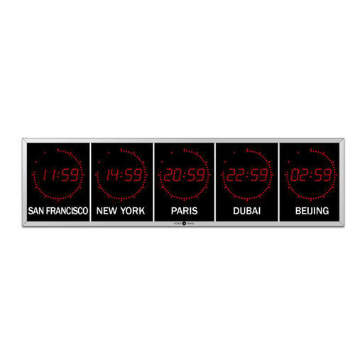 Relógio digital - LEDI® WORLD 5.60 - Gorgy Timing SAS - para estabelecimento de saúde / de sincronização