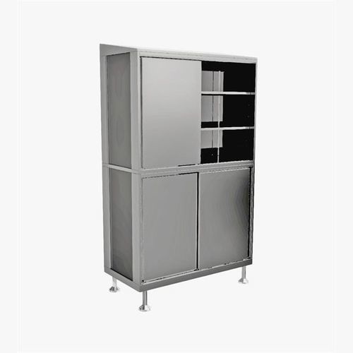 Armário para salas limpas - JS1216 - Palbam Class - com portas de correr / com rodízios / em aço inoxidável