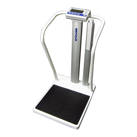 Balança antropométrica eletrônica - MX810 - Befour, Inc - móvel / com coluna / com display LED