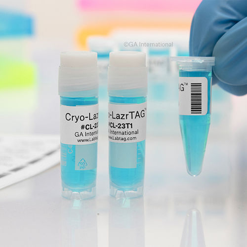Etiqueta para tubos - Cryo-LazrTAG™  - GA International - para microplacas / para frascos / para caixas criogênicas