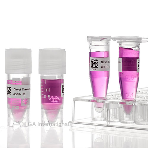 Etiqueta para tubos - Cryo-DirectTAG™ - GA International - para caixas criogênicas / de ultracongelamento / criogênica