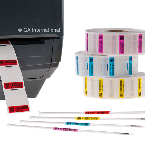 Rolo de etiquetas para armazenamento de longa duração - Cryo-StrawTAG™ - GA International - criogênico