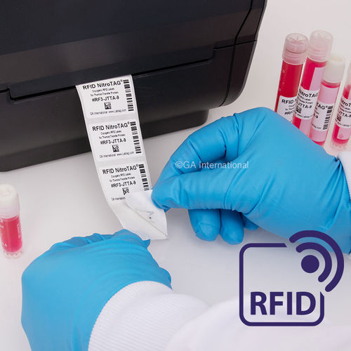 Etiqueta para tubos criogênicos - NitroTAG® - GA International - criogênica / RFID