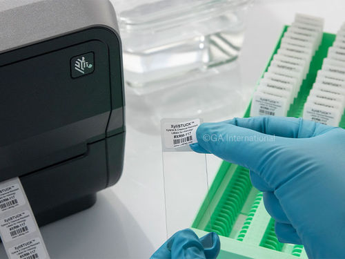 Etiqueta para lâminas de microscópio - XyliSTUCK™ - GA International - resistente a produtos químicos