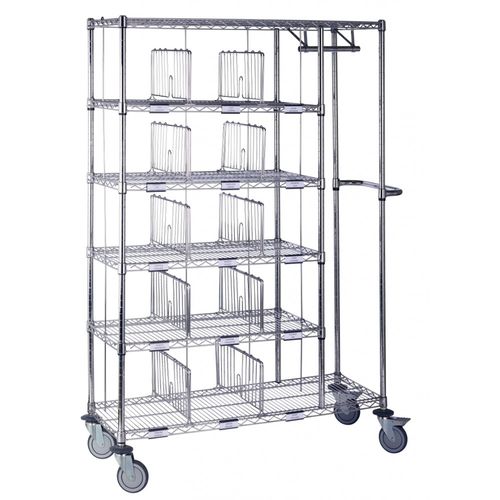 Carrinho para roupa para hospital - Distri15P - MECHIN - de distribuição / de transporte / com porta