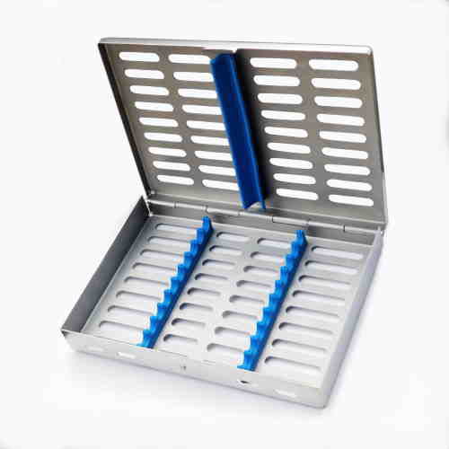 Estojo de esterilização para instrumentos odontológicos - 18-98-06x series - Lorien Industries - em aço inoxidável