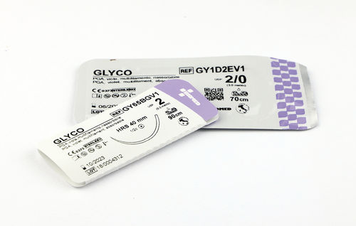 Fio de sutura absorvível - GLYCO - Bio Sud Medical Systems - para cirurgia oftalmológica / 2 / 0