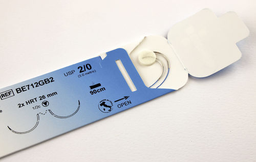 Fio de sutura não absorvível - BIOLENE - Bio Sud Medical Systems - para cirurgia cardiovascular / para neurocirurgia / 5-0