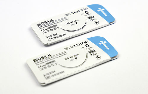 Fio de sutura não absorvível - BIOSILK - Bio Sud Medical Systems - para cirurgia geral / para cirurgia oftalmológica / para neurocirurgia