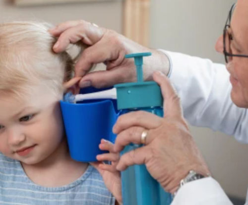 Seringa para lavagem de ouvido de água fria - OtoClear® Aquabot® - Bionix Medical Technologies