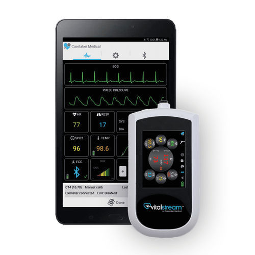 Monitor de sinais vitais de ECG - VitalStream - First Line Technology LLC - de pressão arterial / de frequência cardíaca / de SpO2