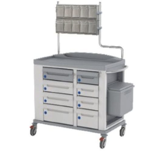 Carrinho hospitalar - KMED-MED2 - Karrel Health Solutions - para medicamentos / coletor de lixo / para distribuição de medicamentos