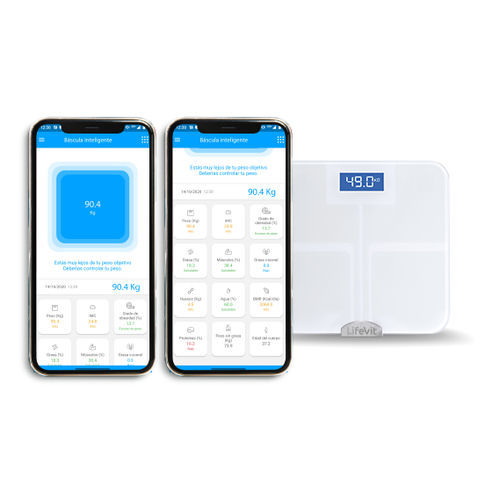 Aplicativo para iOS de análise da composição corporal - LifeVit - de monitorização / de controle / médico-hospitalar