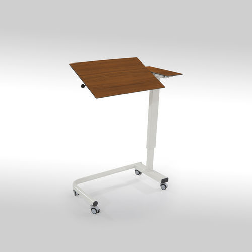 Mesa de refeição com acionamento manual - MIRACH 01 - MEISSA - hidráulica / com rodízios / de altura regulável