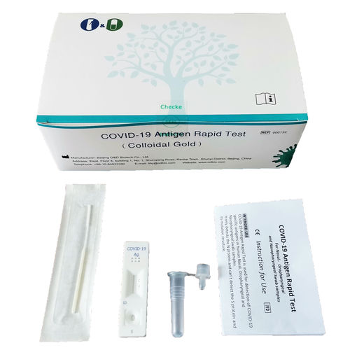 Kit de teste de COVID-19 - 00013C - Beijing O&D Biotech Co., Ltd. - de antígeno / de SARS-COV-2 / nasofaríngeo