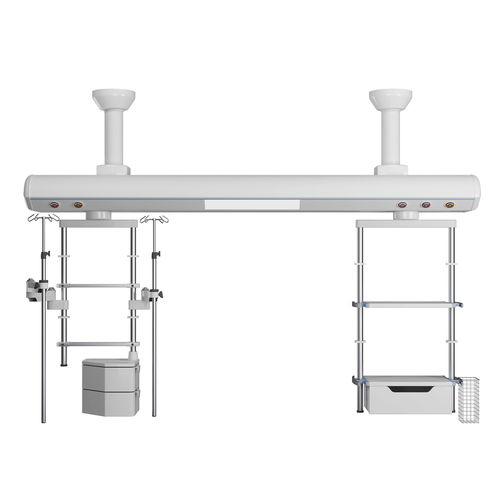 Estativa-pórtico de teto - T100C - Panalex Medical - para cuidados intensivos / com freio pneumático