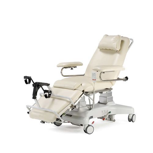 Poltrona para hemodiálise elétrica - 94DY - Plinth Medical - articulada em 3 seções / para quimioterapia / com rodízios