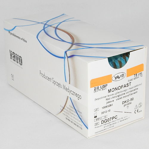 Fio de sutura absorvível - MONOFAST  - Przedsiębiorstwo YAVO - para cirurgia geral / para tratamento cirúrgico de feridas / para cirurgia ortopédica