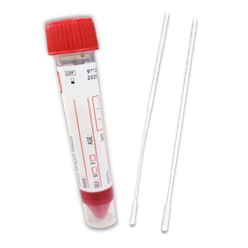 Swab para vírus - Rmedica Co., Ltd - com meio de transporte / em material plástico