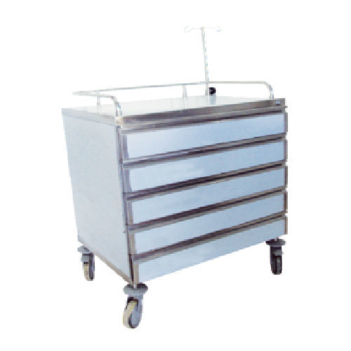 Carrinho hospitalar - Sté AMEL - para uso geral / de transporte / em aço inoxidável