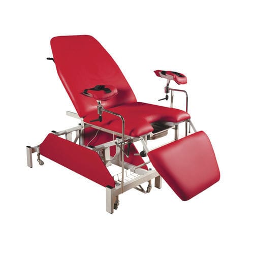 Mesa para exame ginecológico - Sté AMEL - elétrica / com altura regulável / com encosto regulável