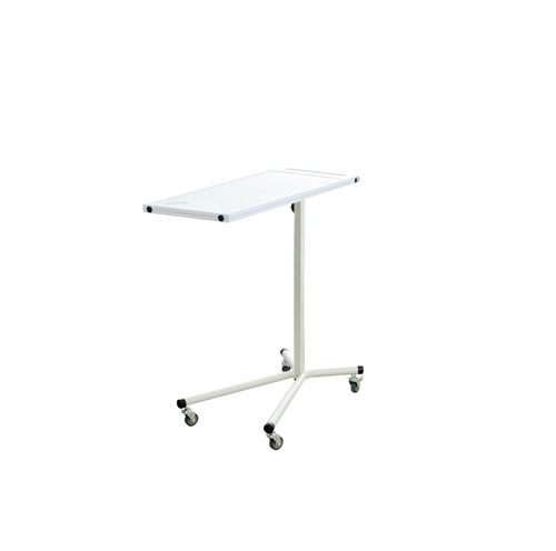 Mesa de refeição de altura regulável -  ABS - Sté AMEL - com rodízios / com acionamento manual