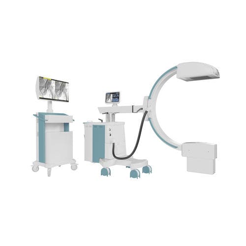 Intensificador de imagem móvel - ALMA C FP+ - Almax Imaging - com detector de painel plano / com coluna de vídeo / com monitor de vídeo integrado