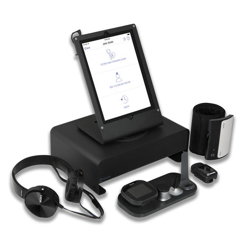 Sistema de monitoramento remoto de sinais vitais - TytoClinic™ - Tyto Care Inc. - com touch screen / com sistema de segurança / portátil