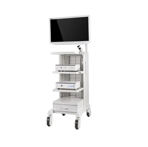Carrinho para endoscopia - Chongqing Xishan Science & Technology - de acondicionamento / compacto / móvel