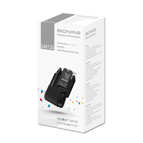 Medidor de glicose GDH - GS720 - BIONIME - com codificação automática
