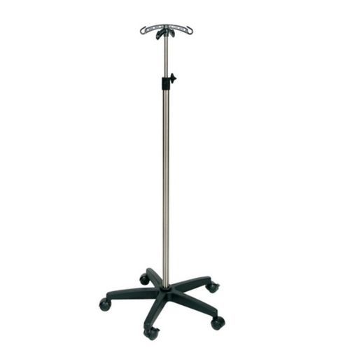 Suporte para soro com rodízios - 45 400 05 - COMED - 4 ganchos / 2 ganchos / com altura regulável