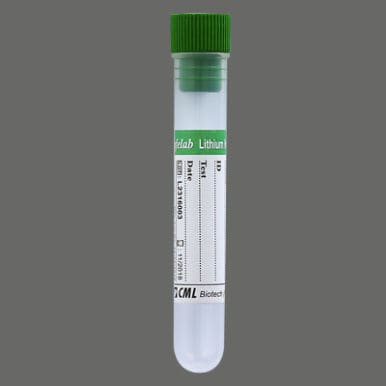 Tubo de coleta cilíndrico - SL-LH - CML Biotech - para coleta de amostras / heparina de lítio