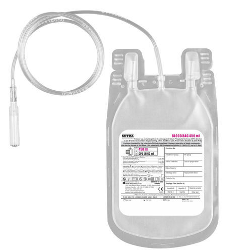 Bolsa de sangue simples - MITRA Industries - CPD / CPDA-1 / em PVC