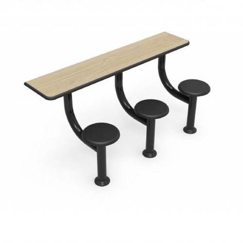 Mesa para sala de espera - Cranium Medical Products - retangular / de parede / com cadeira integrada