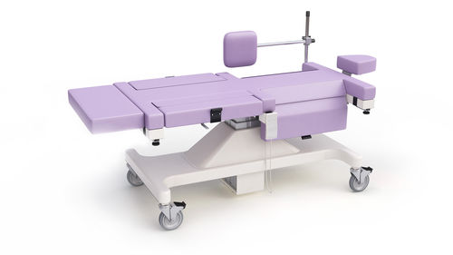 Mesa de exame para biópsia mamária - DBI™ Table - Stereotactic Breast Biopsy Table - MPI - Medical Positioning - elétrica / com altura regulável / com rodízios