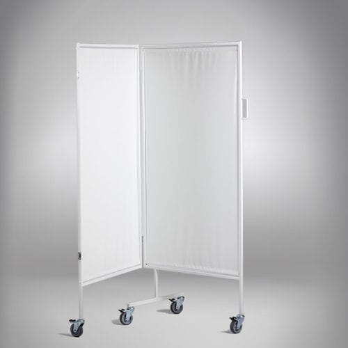 Biombo hospitalar dobrável - 5202 - Equa OÜ - móvel / 2 tabuleiros / com cortina