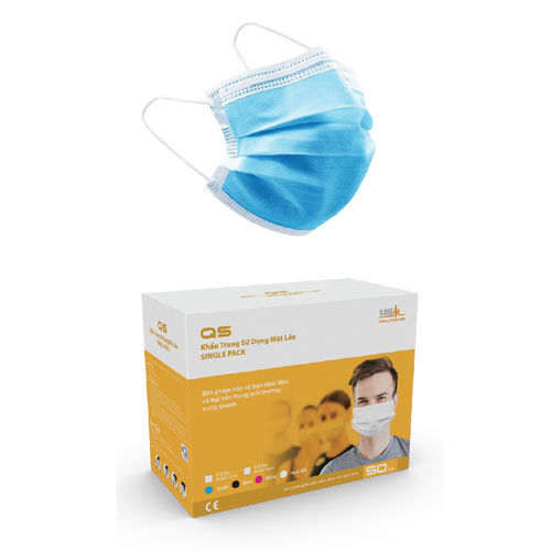 Máscara cirúrgica tipo concha - QS  - USM Healthcare Medical Devices Factory - azul / rosa / preta