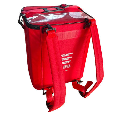 Mochila para amostras biológicas - BIO ZN2 - M.&G. INTL srl - com alça para tiracolo / em poliéster / isotérmica