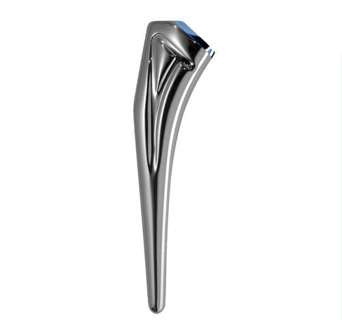 Haste femoral cimentada - ACOR® - Amplitude Surgical - para lado direito / para lado esquerdo