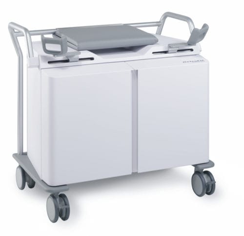 Carrinho para procedimentos ginecológicos - GynoCart™ - RetroFit Medical - com prateleiras / com bandejas / com 2 portas