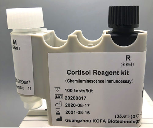 Kit de reagentes de cortisol - Guangzhou KOFA Biotechnology Co.,Ltd. - em solução / para imunoensaio / líquido
