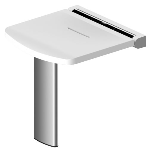 Assento de banho sem encosto - 02801BK-LS - AKW Medicare - dobrável / de parede
