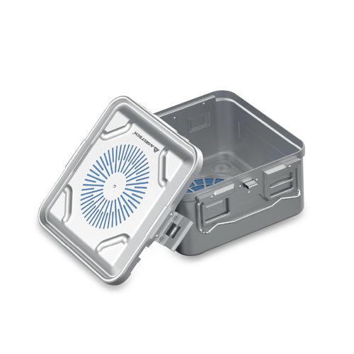 Container de esterilização de instrumentos - Plasma (H2O2) Low Temperature  Model - Asel Medikal - com filtro / em alumínio anodizado / de alumínio