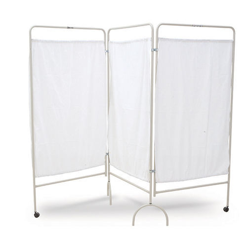 Biombo hospitalar dobrável - SC 01 M - Tali Medical - com rodízios / 3 asas / com cortina