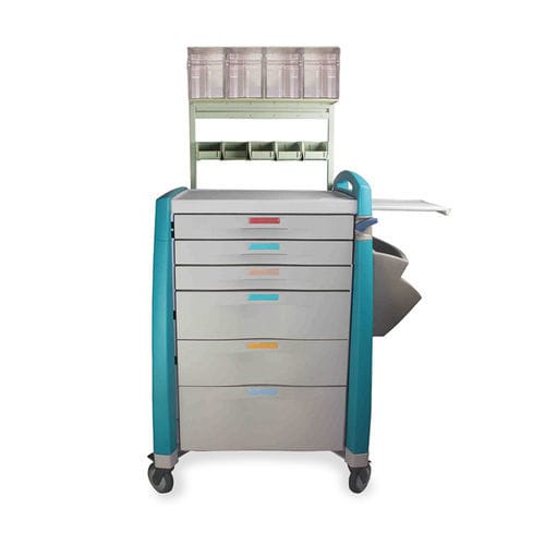 Carrinho hospitalar - AT 01 - Tali Medical - de anestesia / para instrumental / para medicamentos