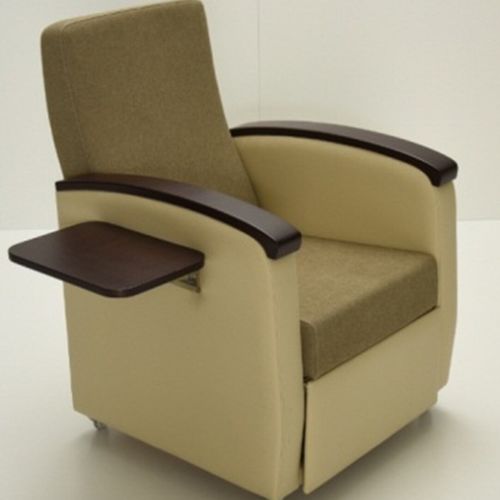 Poltrona de descanso reclinável - DLCE 3917 - HNT Medical - manual / em couro / com apoio para pernas